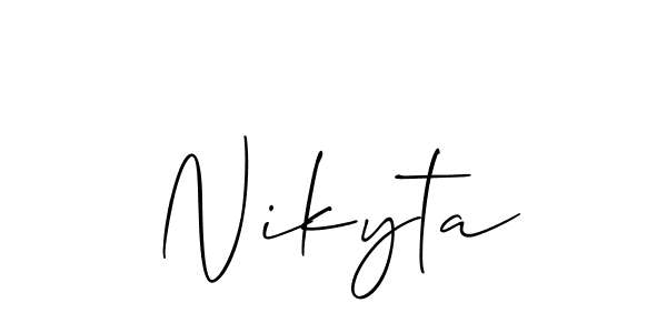 Make a beautiful signature design for name Nikyta. Use this online signature maker to create a handwritten signature for free. Nikyta signature style 2 images and pictures png