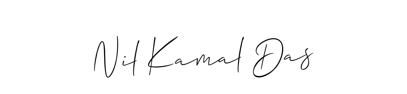 Make a beautiful signature design for name Nil Kamal Das. With this signature (Allison_Script) style, you can create a handwritten signature for free. Nil Kamal Das signature style 2 images and pictures png