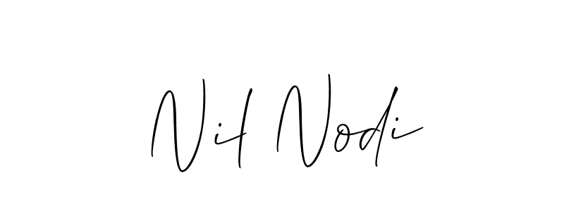 How to make Nil Nodi signature? Allison_Script is a professional autograph style. Create handwritten signature for Nil Nodi name. Nil Nodi signature style 2 images and pictures png