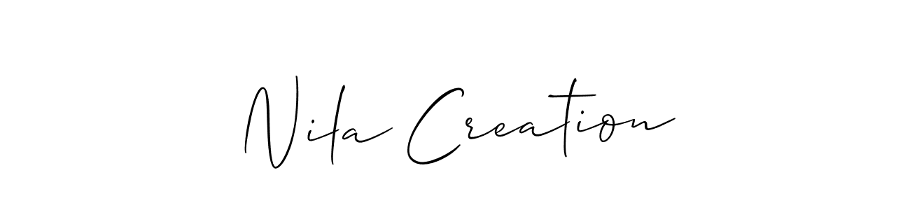 You can use this online signature creator to create a handwritten signature for the name Nila Creation. This is the best online autograph maker. Nila Creation signature style 2 images and pictures png
