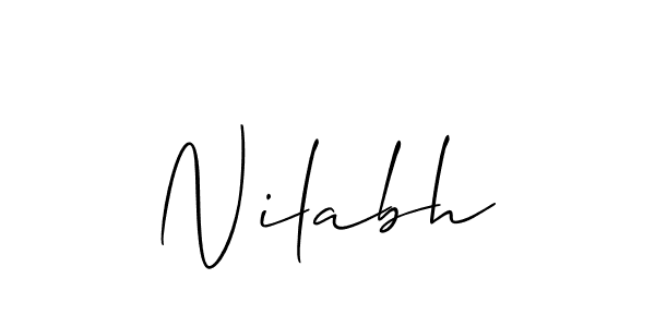 if you are searching for the best signature style for your name Nilabh. so please give up your signature search. here we have designed multiple signature styles  using Allison_Script. Nilabh signature style 2 images and pictures png