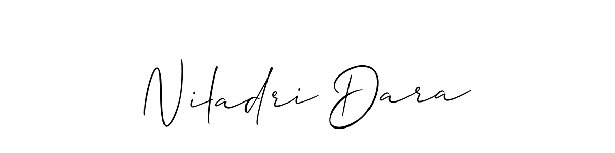 Niladri Dara stylish signature style. Best Handwritten Sign (Allison_Script) for my name. Handwritten Signature Collection Ideas for my name Niladri Dara. Niladri Dara signature style 2 images and pictures png