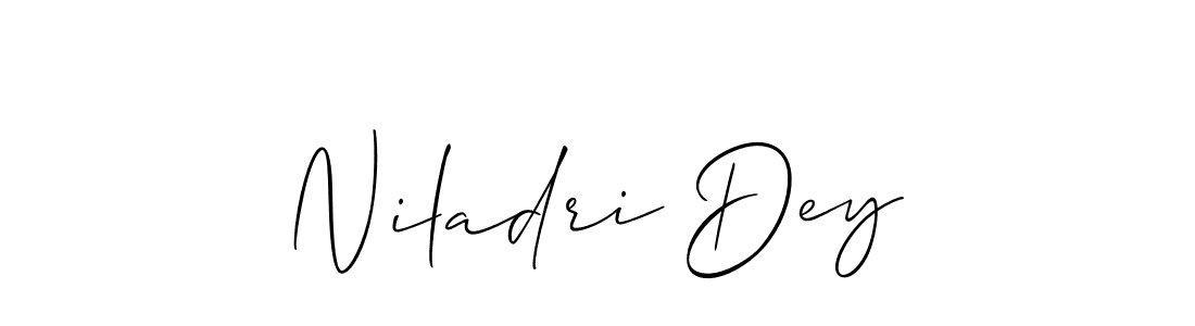 Also we have Niladri Dey name is the best signature style. Create professional handwritten signature collection using Allison_Script autograph style. Niladri Dey signature style 2 images and pictures png