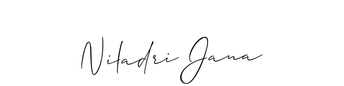 You should practise on your own different ways (Allison_Script) to write your name (Niladri Jana) in signature. don't let someone else do it for you. Niladri Jana signature style 2 images and pictures png