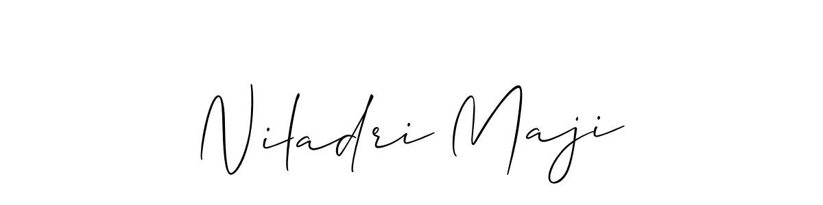 Niladri Maji stylish signature style. Best Handwritten Sign (Allison_Script) for my name. Handwritten Signature Collection Ideas for my name Niladri Maji. Niladri Maji signature style 2 images and pictures png