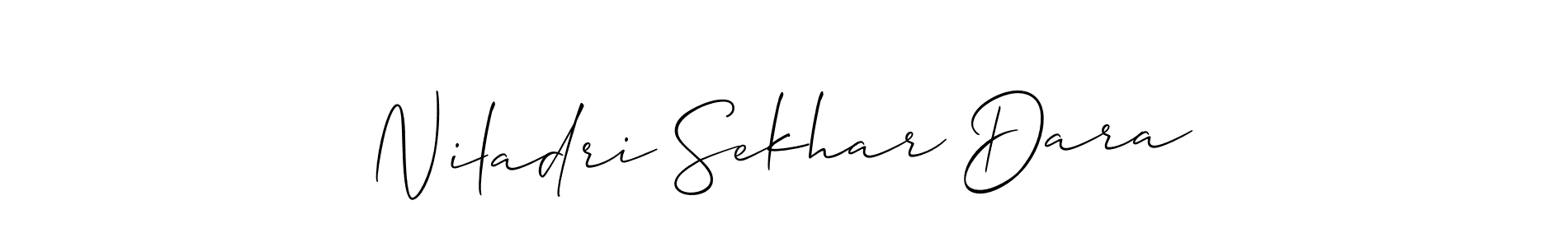 How to make Niladri Sekhar Dara signature? Allison_Script is a professional autograph style. Create handwritten signature for Niladri Sekhar Dara name. Niladri Sekhar Dara signature style 2 images and pictures png