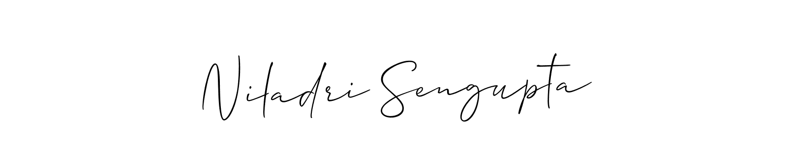 Niladri Sengupta stylish signature style. Best Handwritten Sign (Allison_Script) for my name. Handwritten Signature Collection Ideas for my name Niladri Sengupta. Niladri Sengupta signature style 2 images and pictures png