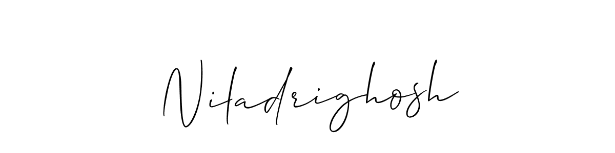 Also we have Niladrighosh name is the best signature style. Create professional handwritten signature collection using Allison_Script autograph style. Niladrighosh signature style 2 images and pictures png