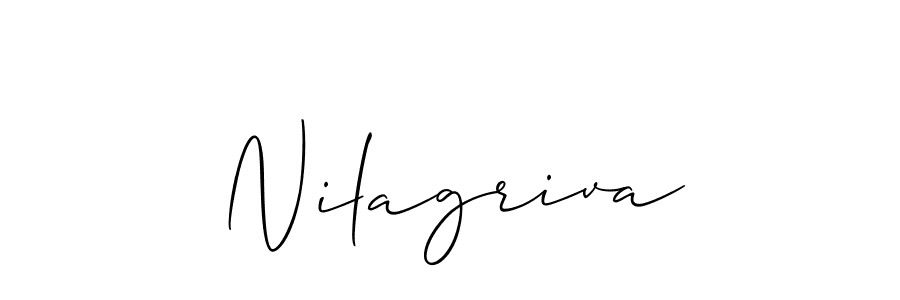 Create a beautiful signature design for name Nilagriva. With this signature (Allison_Script) fonts, you can make a handwritten signature for free. Nilagriva signature style 2 images and pictures png