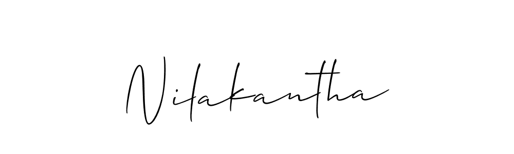 How to make Nilakantha signature? Allison_Script is a professional autograph style. Create handwritten signature for Nilakantha name. Nilakantha signature style 2 images and pictures png