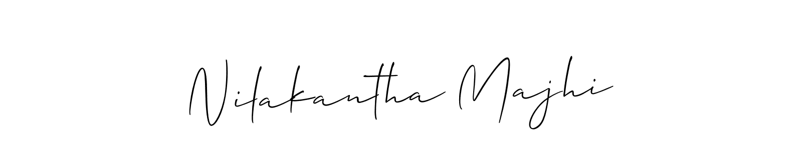 Make a beautiful signature design for name Nilakantha Majhi. With this signature (Allison_Script) style, you can create a handwritten signature for free. Nilakantha Majhi signature style 2 images and pictures png