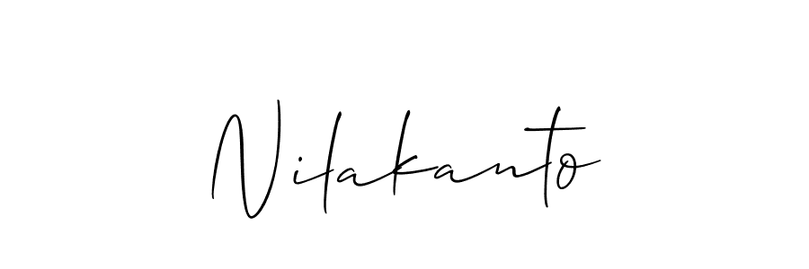 Also we have Nilakanto name is the best signature style. Create professional handwritten signature collection using Allison_Script autograph style. Nilakanto signature style 2 images and pictures png