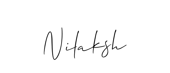 Make a beautiful signature design for name Nilaksh. Use this online signature maker to create a handwritten signature for free. Nilaksh signature style 2 images and pictures png