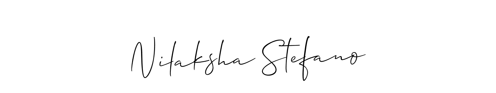 Once you've used our free online signature maker to create your best signature Allison_Script style, it's time to enjoy all of the benefits that Nilaksha Stefano name signing documents. Nilaksha Stefano signature style 2 images and pictures png