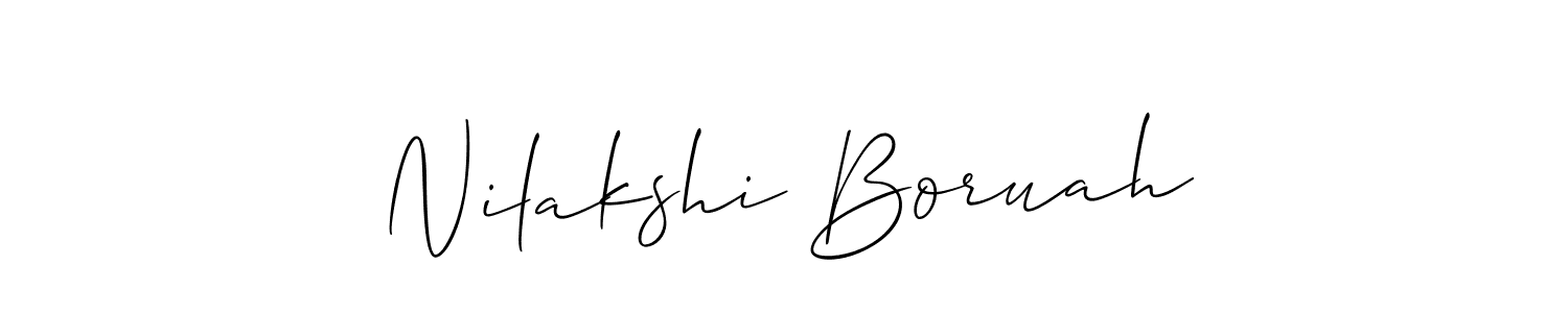 Similarly Allison_Script is the best handwritten signature design. Signature creator online .You can use it as an online autograph creator for name Nilakshi Boruah. Nilakshi Boruah signature style 2 images and pictures png