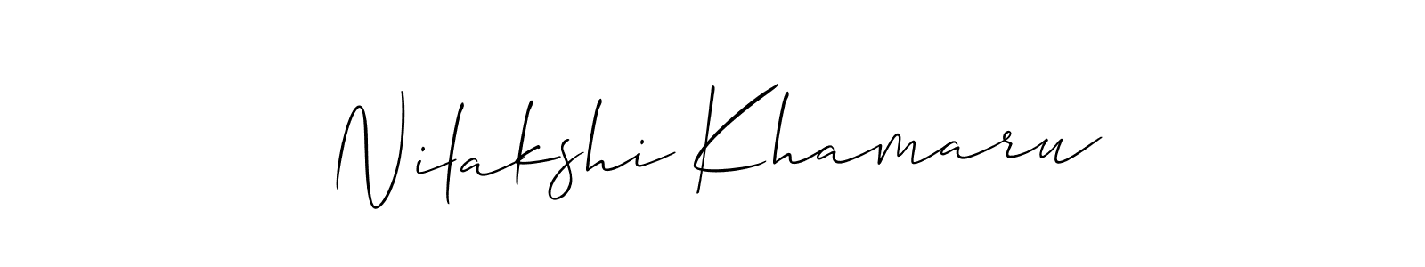 Once you've used our free online signature maker to create your best signature Allison_Script style, it's time to enjoy all of the benefits that Nilakshi Khamaru name signing documents. Nilakshi Khamaru signature style 2 images and pictures png