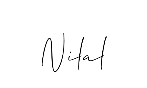 Similarly Allison_Script is the best handwritten signature design. Signature creator online .You can use it as an online autograph creator for name Nilal. Nilal signature style 2 images and pictures png