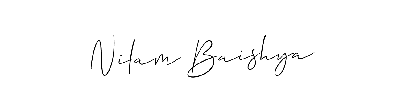 Make a beautiful signature design for name Nilam Baishya. Use this online signature maker to create a handwritten signature for free. Nilam Baishya signature style 2 images and pictures png