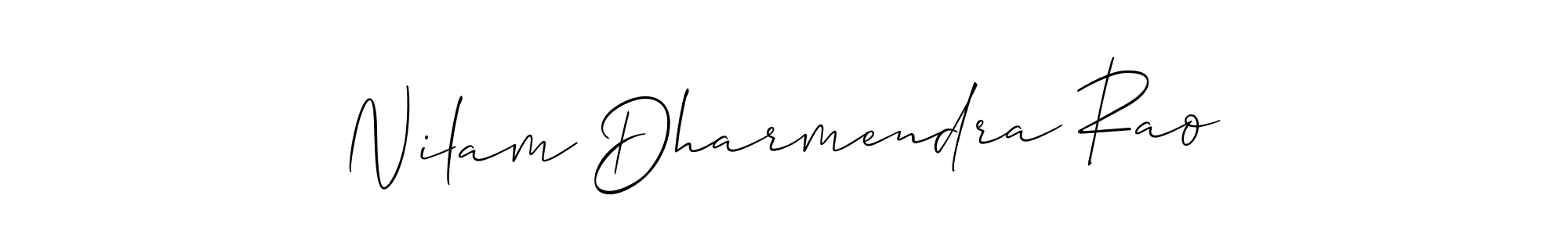 Make a beautiful signature design for name Nilam Dharmendra Rao. Use this online signature maker to create a handwritten signature for free. Nilam Dharmendra Rao signature style 2 images and pictures png