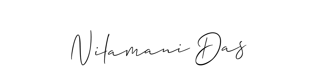 Make a beautiful signature design for name Nilamani Das. With this signature (Allison_Script) style, you can create a handwritten signature for free. Nilamani Das signature style 2 images and pictures png