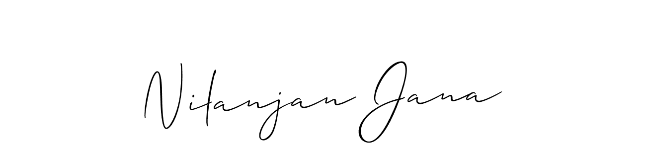 Make a beautiful signature design for name Nilanjan Jana. With this signature (Allison_Script) style, you can create a handwritten signature for free. Nilanjan Jana signature style 2 images and pictures png