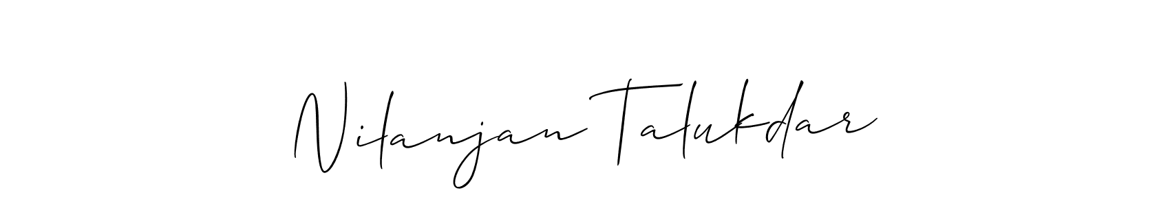Make a short Nilanjan Talukdar signature style. Manage your documents anywhere anytime using Allison_Script. Create and add eSignatures, submit forms, share and send files easily. Nilanjan Talukdar signature style 2 images and pictures png