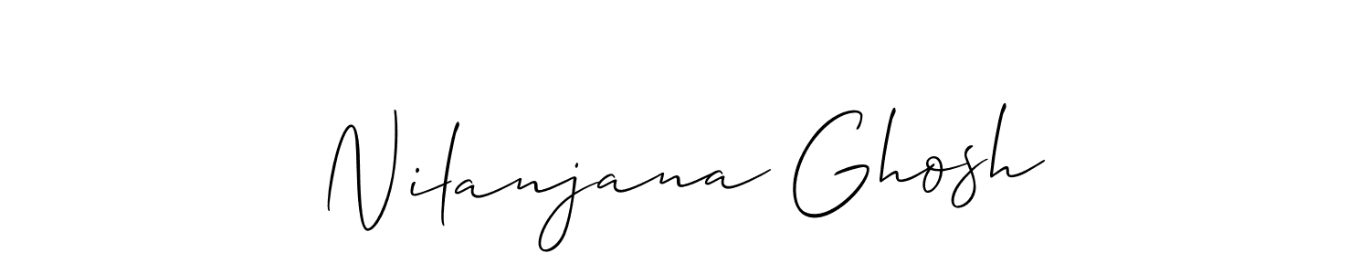 Use a signature maker to create a handwritten signature online. With this signature software, you can design (Allison_Script) your own signature for name Nilanjana Ghosh. Nilanjana Ghosh signature style 2 images and pictures png