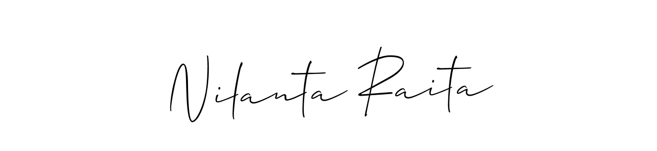 Similarly Allison_Script is the best handwritten signature design. Signature creator online .You can use it as an online autograph creator for name Nilanta Raita. Nilanta Raita signature style 2 images and pictures png