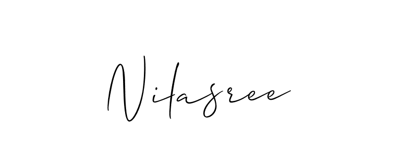 How to Draw Nilasree signature style? Allison_Script is a latest design signature styles for name Nilasree. Nilasree signature style 2 images and pictures png