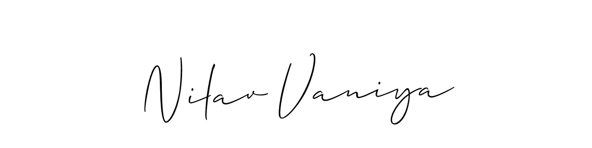 Make a beautiful signature design for name Nilav Vaniya. Use this online signature maker to create a handwritten signature for free. Nilav Vaniya signature style 2 images and pictures png