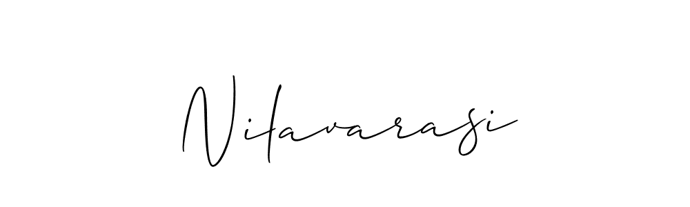 How to make Nilavarasi signature? Allison_Script is a professional autograph style. Create handwritten signature for Nilavarasi name. Nilavarasi signature style 2 images and pictures png