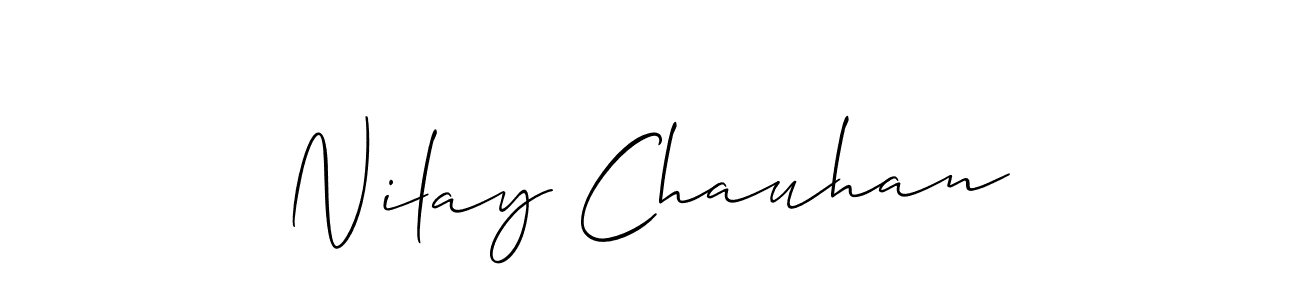 How to Draw Nilay Chauhan signature style? Allison_Script is a latest design signature styles for name Nilay Chauhan. Nilay Chauhan signature style 2 images and pictures png