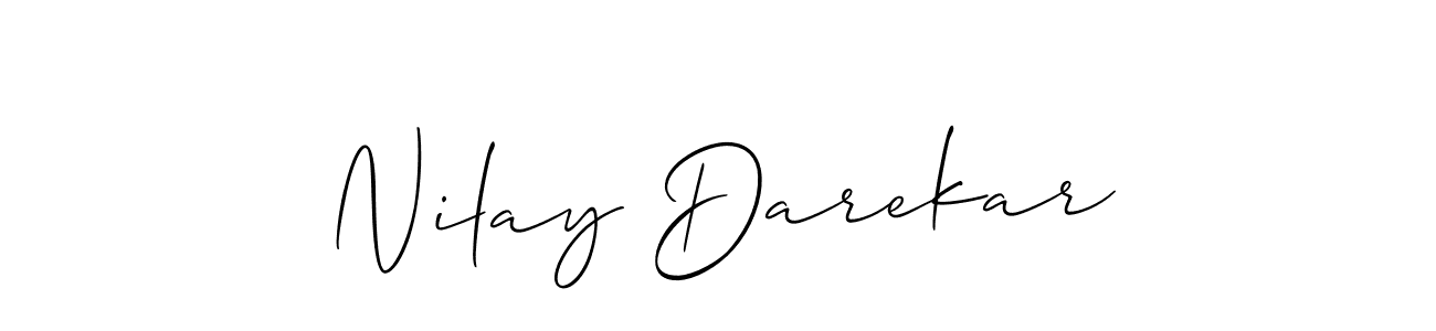 Also You can easily find your signature by using the search form. We will create Nilay Darekar name handwritten signature images for you free of cost using Allison_Script sign style. Nilay Darekar signature style 2 images and pictures png