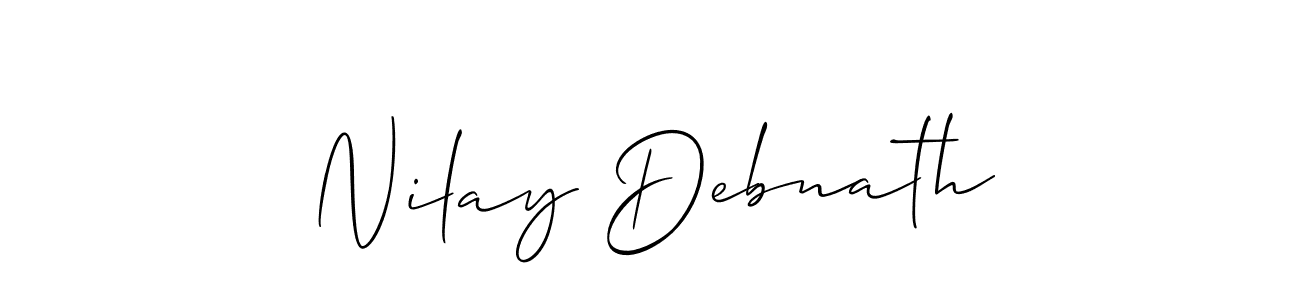 Also we have Nilay Debnath name is the best signature style. Create professional handwritten signature collection using Allison_Script autograph style. Nilay Debnath signature style 2 images and pictures png