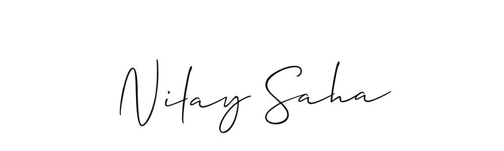 You can use this online signature creator to create a handwritten signature for the name Nilay Saha. This is the best online autograph maker. Nilay Saha signature style 2 images and pictures png