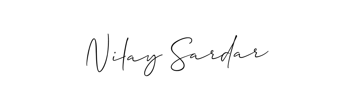 It looks lik you need a new signature style for name Nilay Sardar. Design unique handwritten (Allison_Script) signature with our free signature maker in just a few clicks. Nilay Sardar signature style 2 images and pictures png
