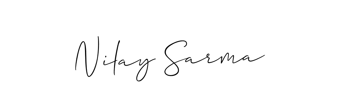 Check out images of Autograph of Nilay Sarma name. Actor Nilay Sarma Signature Style. Allison_Script is a professional sign style online. Nilay Sarma signature style 2 images and pictures png