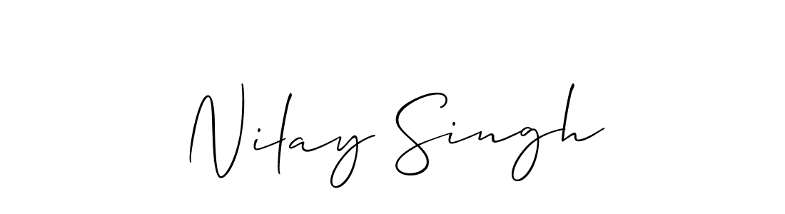 Allison_Script is a professional signature style that is perfect for those who want to add a touch of class to their signature. It is also a great choice for those who want to make their signature more unique. Get Nilay Singh name to fancy signature for free. Nilay Singh signature style 2 images and pictures png