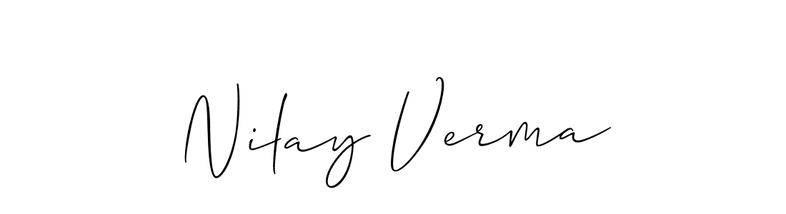 Similarly Allison_Script is the best handwritten signature design. Signature creator online .You can use it as an online autograph creator for name Nilay Verma. Nilay Verma signature style 2 images and pictures png