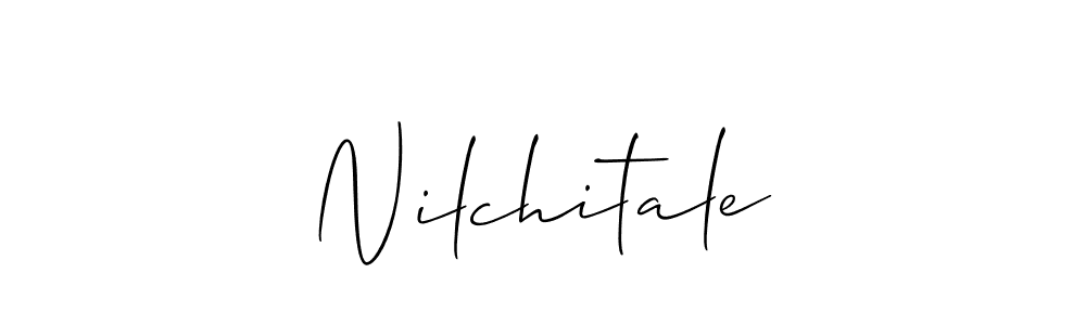 It looks lik you need a new signature style for name Nilchitale. Design unique handwritten (Allison_Script) signature with our free signature maker in just a few clicks. Nilchitale signature style 2 images and pictures png