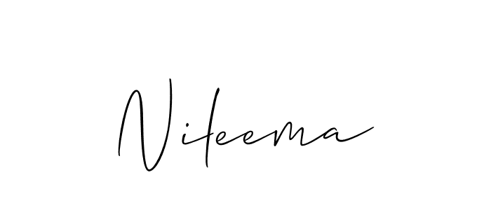 Nileema stylish signature style. Best Handwritten Sign (Allison_Script) for my name. Handwritten Signature Collection Ideas for my name Nileema. Nileema signature style 2 images and pictures png