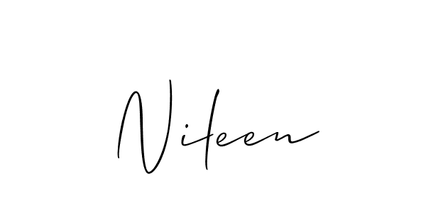 How to Draw Nileen signature style? Allison_Script is a latest design signature styles for name Nileen. Nileen signature style 2 images and pictures png