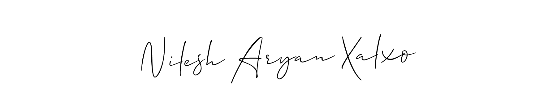 Once you've used our free online signature maker to create your best signature Allison_Script style, it's time to enjoy all of the benefits that Nilesh Aryan Xalxo name signing documents. Nilesh Aryan Xalxo signature style 2 images and pictures png