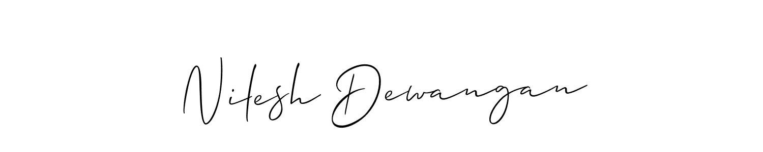 Make a beautiful signature design for name Nilesh Dewangan. Use this online signature maker to create a handwritten signature for free. Nilesh Dewangan signature style 2 images and pictures png