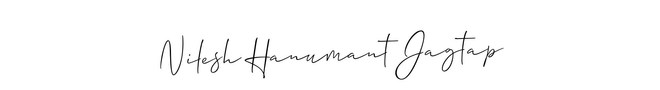 Nilesh Hanumant Jagtap stylish signature style. Best Handwritten Sign (Allison_Script) for my name. Handwritten Signature Collection Ideas for my name Nilesh Hanumant Jagtap. Nilesh Hanumant Jagtap signature style 2 images and pictures png