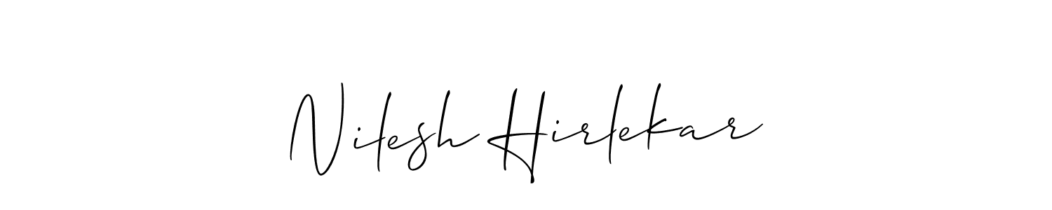 You can use this online signature creator to create a handwritten signature for the name Nilesh Hirlekar. This is the best online autograph maker. Nilesh Hirlekar signature style 2 images and pictures png