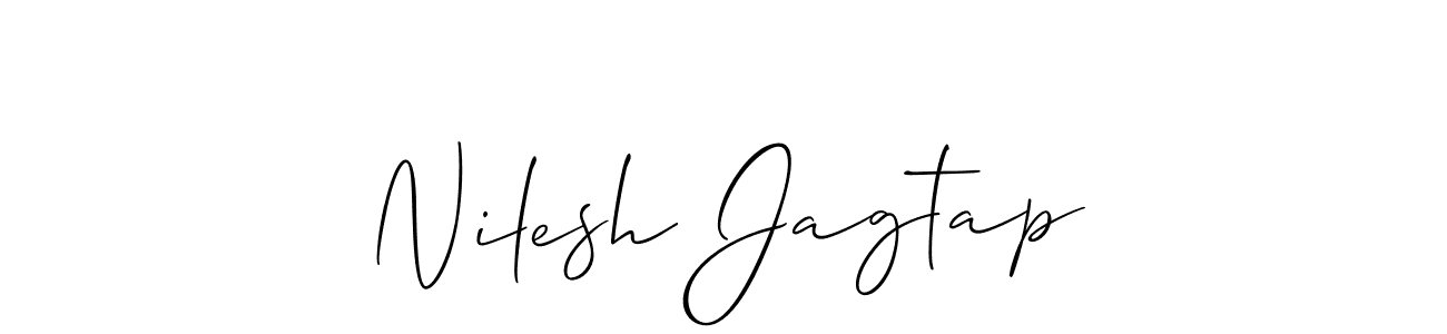Make a beautiful signature design for name Nilesh Jagtap. With this signature (Allison_Script) style, you can create a handwritten signature for free. Nilesh Jagtap signature style 2 images and pictures png