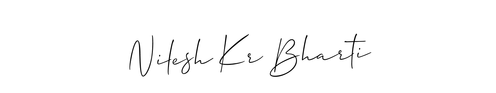 Here are the top 10 professional signature styles for the name Nilesh Kr Bharti. These are the best autograph styles you can use for your name. Nilesh Kr Bharti signature style 2 images and pictures png