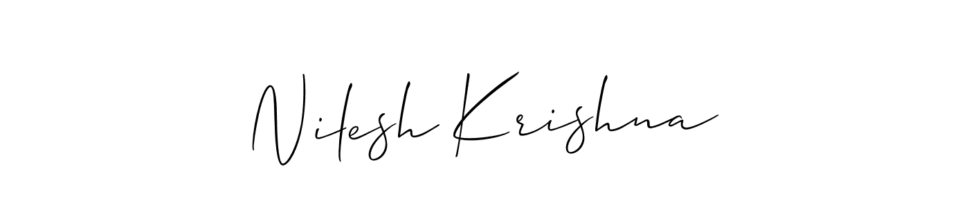 Once you've used our free online signature maker to create your best signature Allison_Script style, it's time to enjoy all of the benefits that Nilesh Krishna name signing documents. Nilesh Krishna signature style 2 images and pictures png