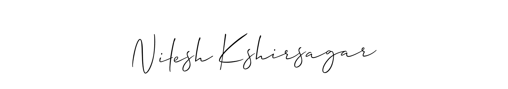 Best and Professional Signature Style for Nilesh Kshirsagar. Allison_Script Best Signature Style Collection. Nilesh Kshirsagar signature style 2 images and pictures png